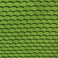 Ahgly Company zatvoreni pravokutni pravokutni uzorak vanzemaljske zelene prostirke, 7 '10'