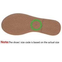 Puntoco Žene sandale zazor ， ljetne vanjske debele donje nagiba s proklizavnim papučama smeđa