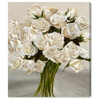 Wynwood Studio cvjetni i botanički zidni umjetnički platneni otisci 'sai - ramos del rose 3ln3182' Flolors - bijela,