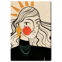 Wynwood Studio Canvas Kraljevska modna djevojka moda i glam portreti Wall Art Canvas Print Black 24x36