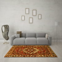 Tradicionalni tepisi u perzijskoj žutoj boji, kvadrat 8 stopa