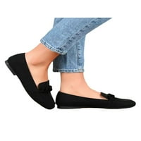 Ladies Comfort Loafers Flats Flats Outdoor Slip na crnoj 5
