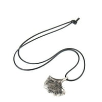 Elegantna ogrlica ginkgo biloba nježni lanac Ginkgo Biloba ogrlica s privjeskom u etničkom stilu ogrlica s dugim