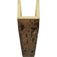 Ekena Millwork 6 W 10 h 18'l 3-strana pecidski čempres Cypress Endurathane Fau Wood Strop Grep, Premium star