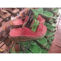 Bellella Women Wedge sandale Ljetna platforma sandala PEEP nožni toe modne klizačke cipele casual vanjski crveni