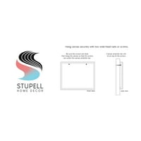 Stupell Industries Yellow Leaf Greenwood Pješačenje minimalističko slikanje pointilizma, 40, dizajn Brucea Nawrocke