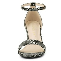 Jedinstvene ponude ženske zmije tiskane sandale sa sandalama sa remenom od pete