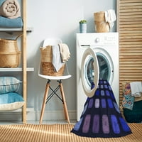 Ahgly Company stroj za pranje za pranje zatvorenog kvadrata prijelazne prostirke plave površine, 6 'Trg