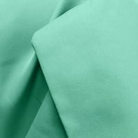 Blazers za žene za žene poslovne casual ženske jednobojne jakne s odbijenim ovratnikom kaput dugih rukava zelena