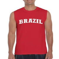 Arti - Muška grafička majica bez rukava - Brazil