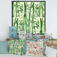 DesignArt 'Šuma grana bambusa I' tropska uokvirena platna zidna umjetnička print