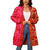 Dugi Kardigani za žene, lagana jesenska Moda, kimono kardigan s otvorenim rukavima s cvjetnim printom na rasprodaji