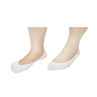 Elastične manžete s dubokim izrezom nevidljive čarape protiv klizanja, bijeli 5 parova