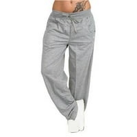 Ženske hlače veličine Plus, ženske zimske hlače širokih nogavica za jogu, široke Ležerne duge hlače, samo danas