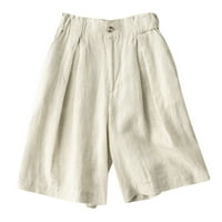 Ženske Ležerne udobne pamučne kratke hlače za plažu s elastičnim strukom Napomena, kupite jednu ili dvije veličine
