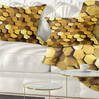 Dizajnerska tekstura zida u obliku zlatnog saća-apstraktni jastuk-12.20