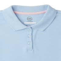 Školska uniforma za djevojčice, Interlock Polo majica kratkih rukava 2 pakiranja, veličine 4-18