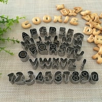 Alati za kolačiće s brojevima i slovima, kalup za torte s fondantom i glazurom, set alata od nehrđajućeg čelika