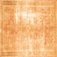 Tradicionalni perzijski tepisi za unutarnje prostore okruglog presjeka narančaste boje, 3' Okrugli