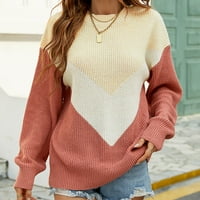 Rasprodaja ženskih modnih džempera Ženska Moda puloveri s dugim rukavima s okruglim vratom Bluza pleteni džemper