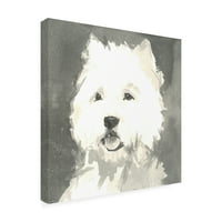 Vrlo moderan pas 'Sepia Modern Dog X' platno umjetnost
