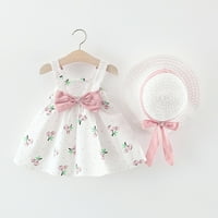 Princeza haljine bez rukava šešir za bebe djevojčice odjeću Dot Kiddler Bow Girls Outfits & Set