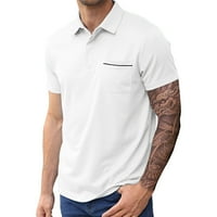 Muška polo košulja muška ljetna moda Jednostavna udobna prozračna košulja u džepnom košulji kratka rukava Polo