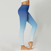 Twitpants Women gamaša Sportske tajice tiskane gradijentne vježbe trčanja Visoki struk Yoga hlače