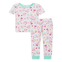 Peppa Pig Baby & Toddler Girls Kratki rukav Snug Fit Pamul Pamul Pijama, 4-komad set