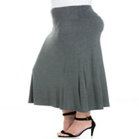 Ženska plus veličina udobnost Odjeća Udobno odgovara elastičnom struku plus maxi suknja veličine