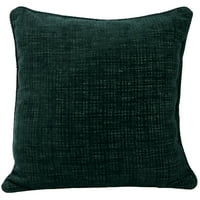 Jordan Manufacturing 18 18 izletio je smaragdno zeleni čvrsti kvadratni ukrasni jastuk za bacanje s weltom