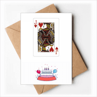 Predložak igraćih karata s čestitkama za sretan rođendan prazne omotnice