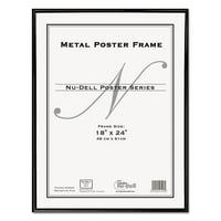 MPN-MPN proizvodi metalni okvir za plakate, plastična prednja strana, 24, Crna