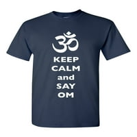 Ostanite mirni i izgovorite om, Hinduistički sanskrtski simbol, majicu za odrasle