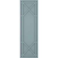 Ekena Millwork 12 W 49 H TRUE FIT PVC BUNGALOW FIKSNI BOLES TREBINE, MIRNO BLUE