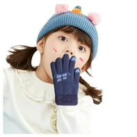 Dječje zimske tople skijaške rukavice za dječake i djevojčice, dječje crtane pletene rukavice za sve prste, rukavice