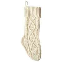 Božićne čarape s velikim pletenim čarapama Pokloni božićni ukrasi Zatvoreni klasični božićni čarape Božićni kamin