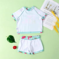 Toddler Kids Girl Baby Swimwines Top Kratke hlače hlače kupaći kostim setovi Summer Beach Swimsissuits Veličina