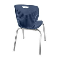 Hladni stol s podesivom visinom od 48 24 - Mocha orah i stolice od 18 do 18 inča-Mornarsko plava