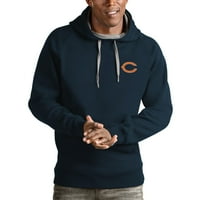 Muški Antigva tamno Chicago medvjedi logo pulover hoodie pobjeda