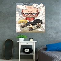 Napad na Titan-Zidni plakat grupe Chibi, 22.375 34