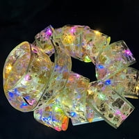 Sunsunrise Set Uskršnji stil privlačna vrpca vrpca LED preslatka zečja uzorka String String Svjetlosni dekor za