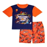 Space Jam Boys 'kratki rukavi i kratke hlače set pidžama, komad, veličine 4-10