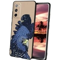 Kompatibilno s futrolom za telefonske galaksije Samsung Galaxy, muškarce s pticama-eagle-slučaj, fleksibilni silikonski