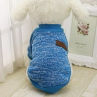 Odjeća za pse za kućne ljubimce pleteni džemper za pse, meka zadebljana topla košulja za štenad, zimski džemper
