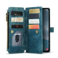 Za A-liste, Futrola za telefon s magnetskim novčanikom od umjetne kože. Model:za M5 m Boja: Plava