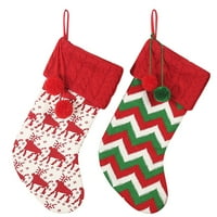 Božićni ukrasi adventske čarape ukrasi za božićno drvce novogodišnje božićne čarape čarape Božićni paket slatkiša