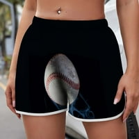 Ženske kratke hlače za plažu, ljetne Ležerne udobne tiskane kratke hlače, sportske kratke hlače, biciklističke