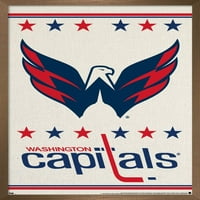 DC Capitals-plakat s logotipom na zidu, 14.725 22.375