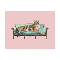 Zaštitni znak likovna umjetnost 'Lazy Tiger' platno umjetnost Roberta Farka